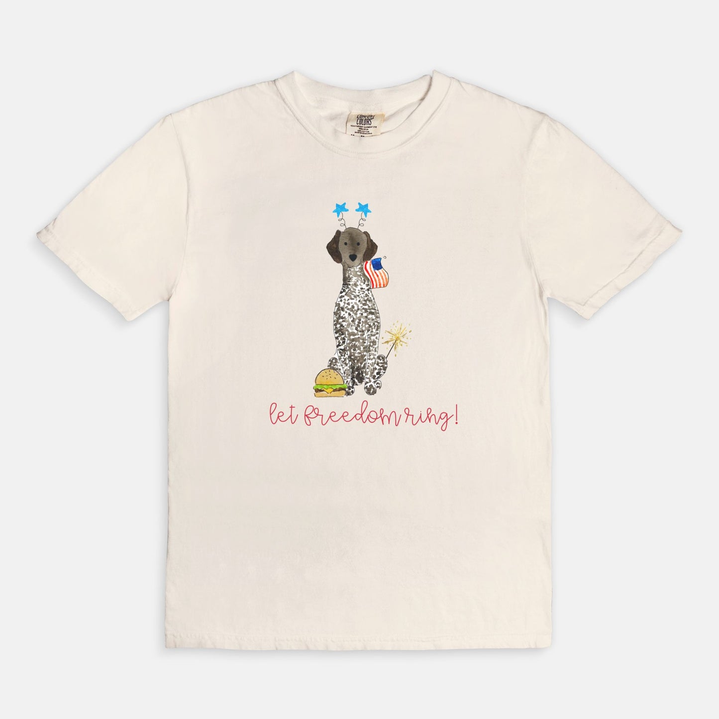 Patriotic German Shorthaired Pointer Comfort Color Tee