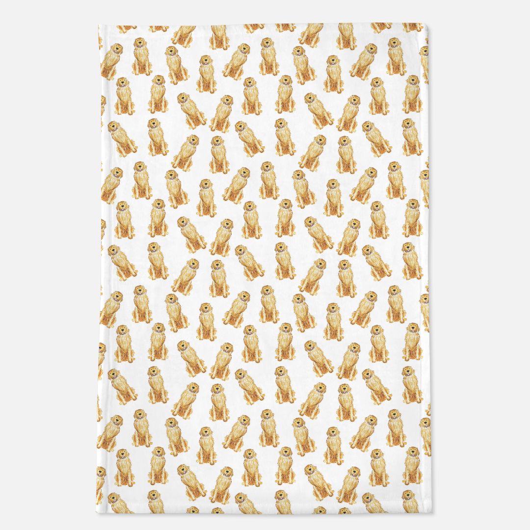 Golden Retriever 40x60 Minky Blanket