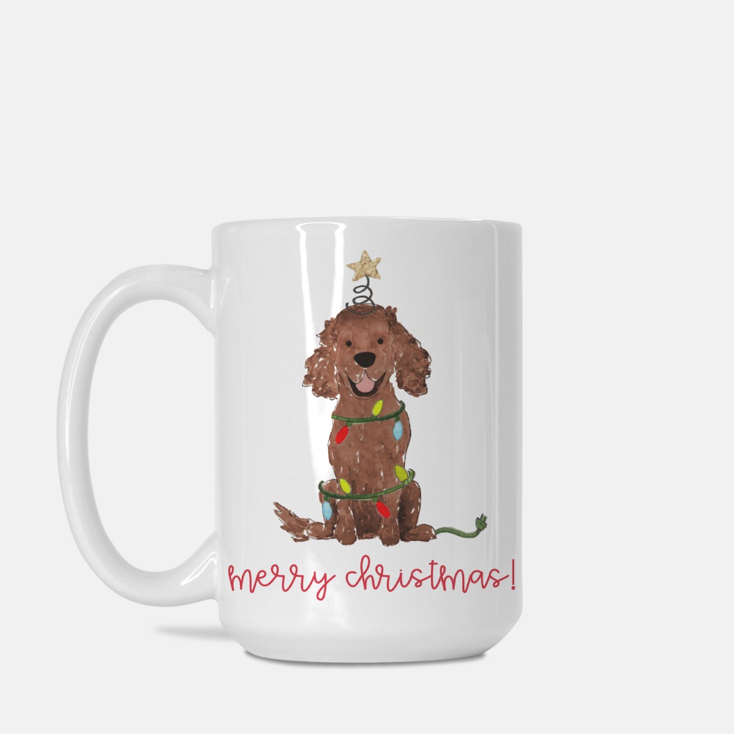 Festive Christmas Spaniel Mug