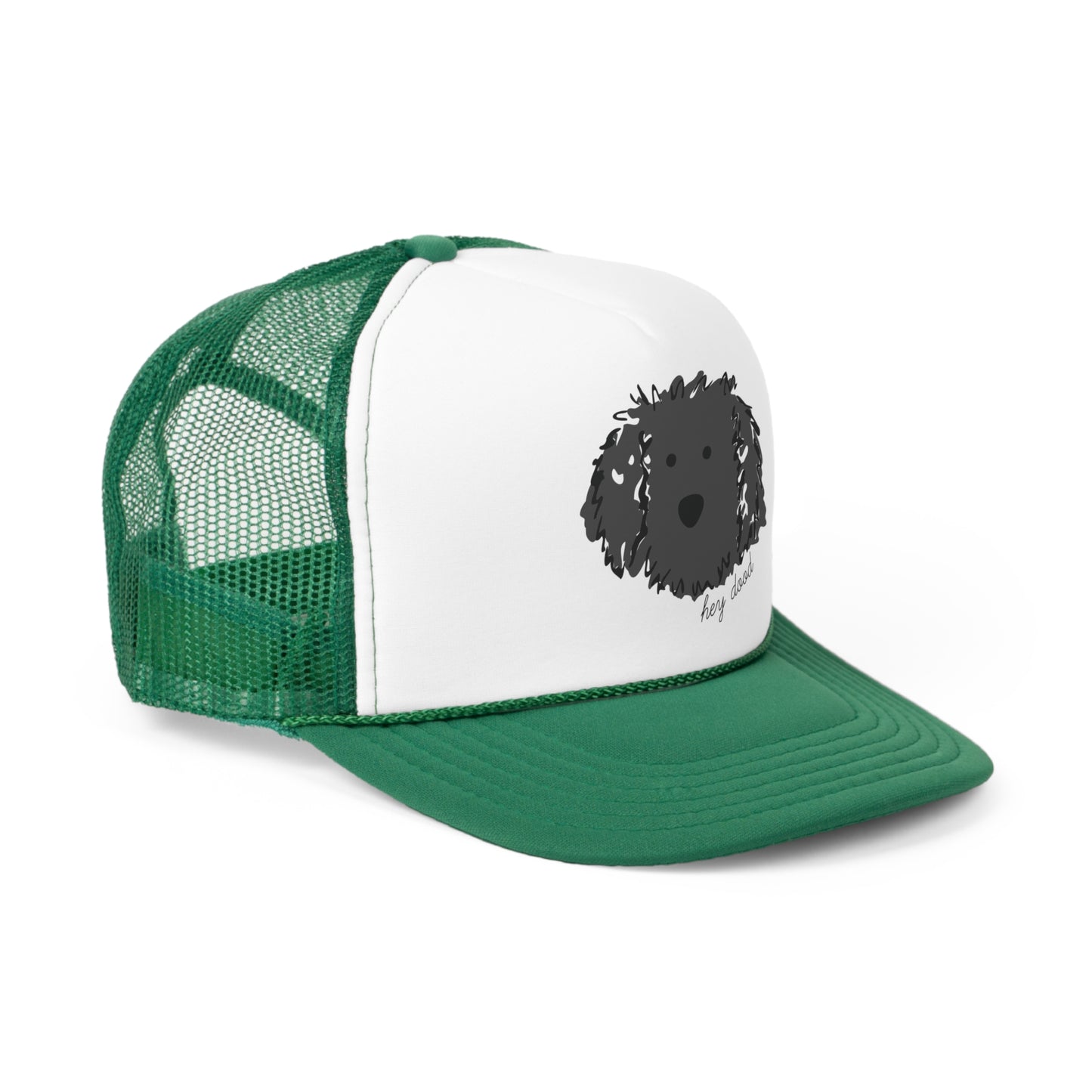 Hey Dood Black Doodle Trucker Cap