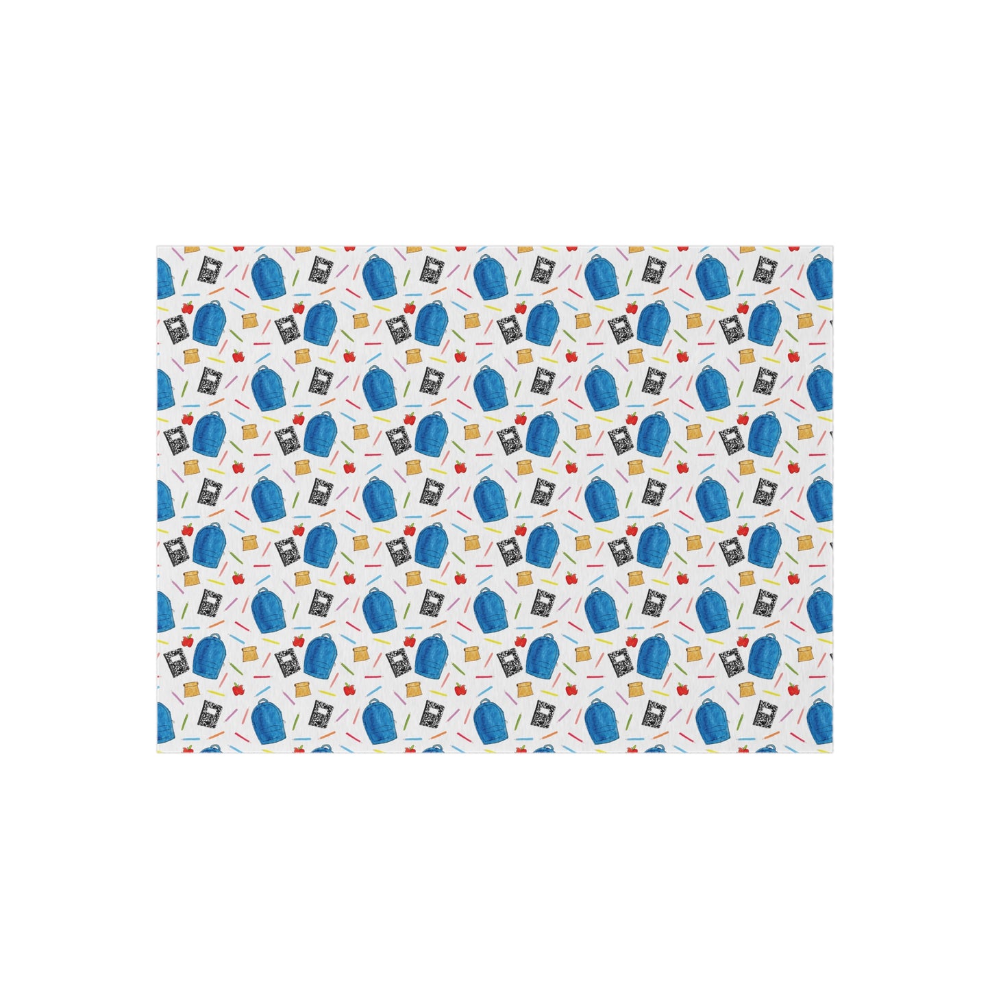 Back to School Pattern Classroom Rug