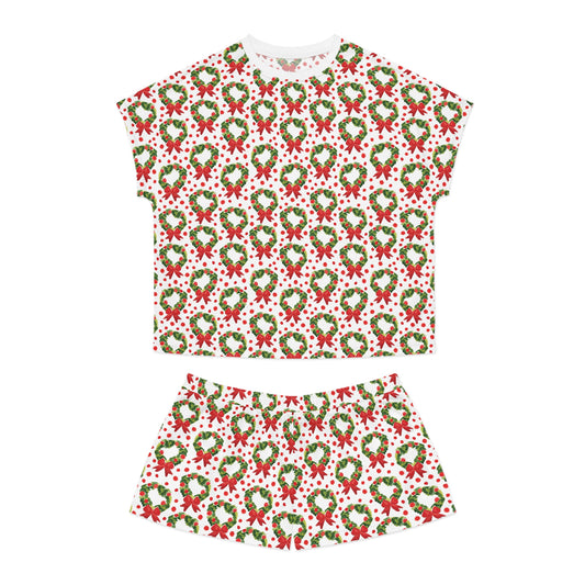 Christmas Wreath Pajama Set