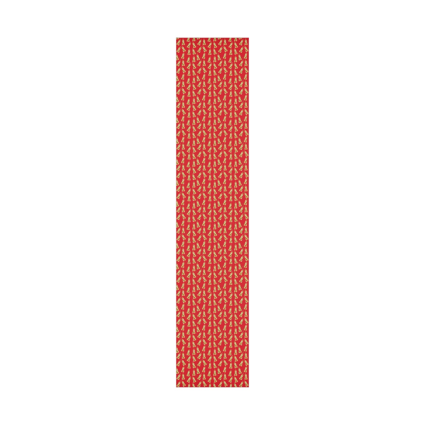 Festive Christmas Golden Retriever Gift Wrap - Red