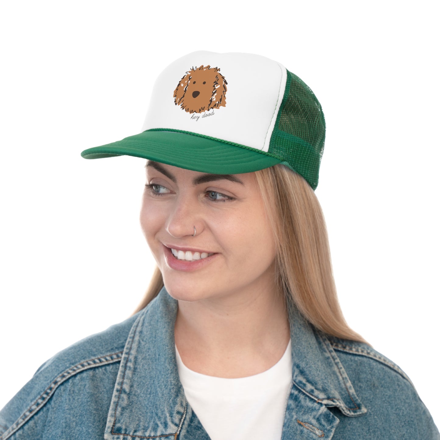 Hey Dood Apricot Doodle Trucker Cap