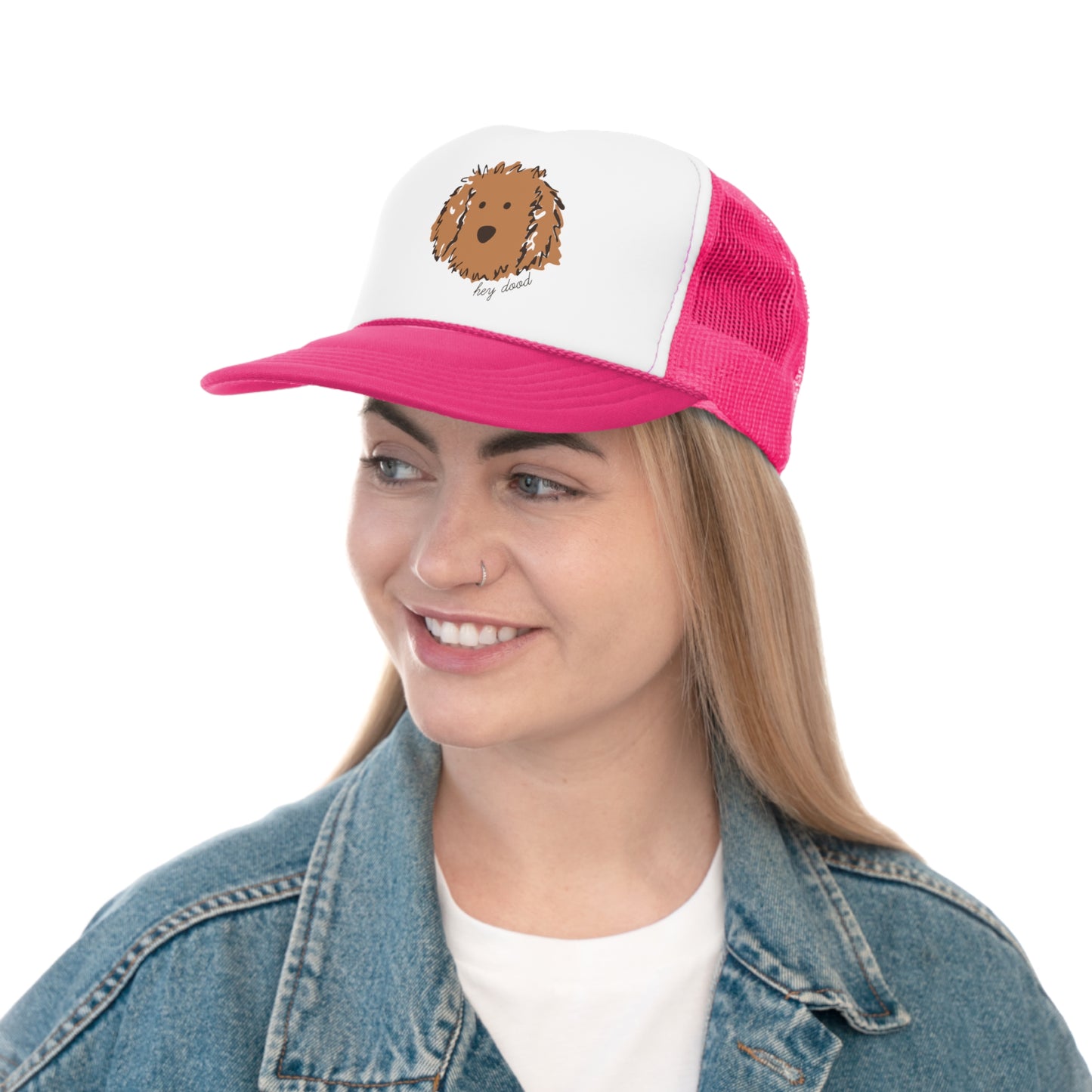 Hey Dood Apricot Doodle Trucker Cap
