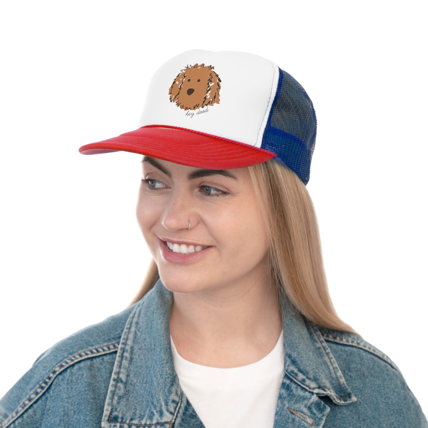 Hey Dood Apricot Doodle Trucker Cap