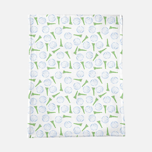 Golf Tee Pattern Baby Minky Blanket