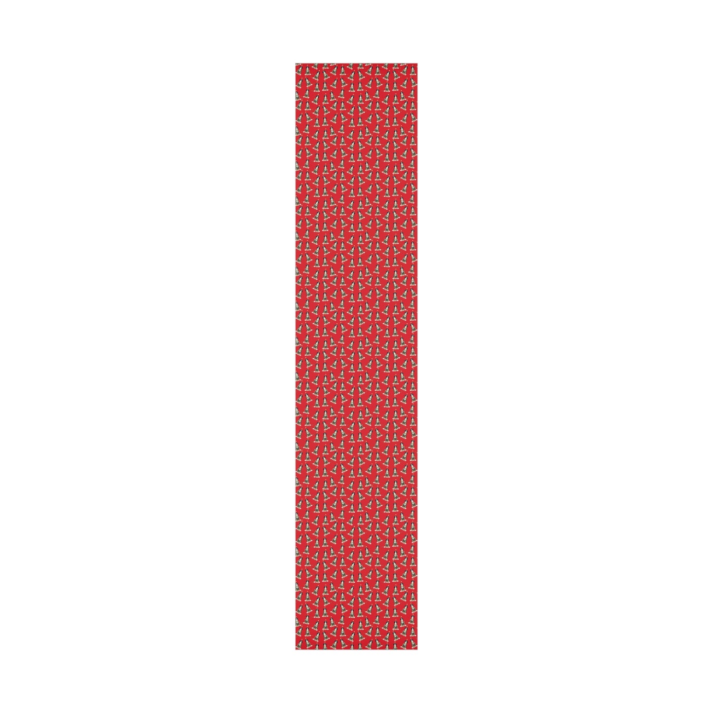 Festive Christmas Bernadoodle Gift Wrap - Red