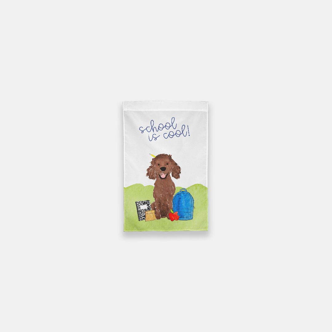 Smarty Pants Brown Spaniel Garden Flag