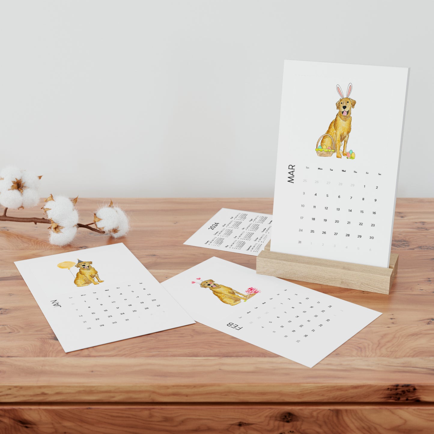 Yellow Lab 2024 Calendar