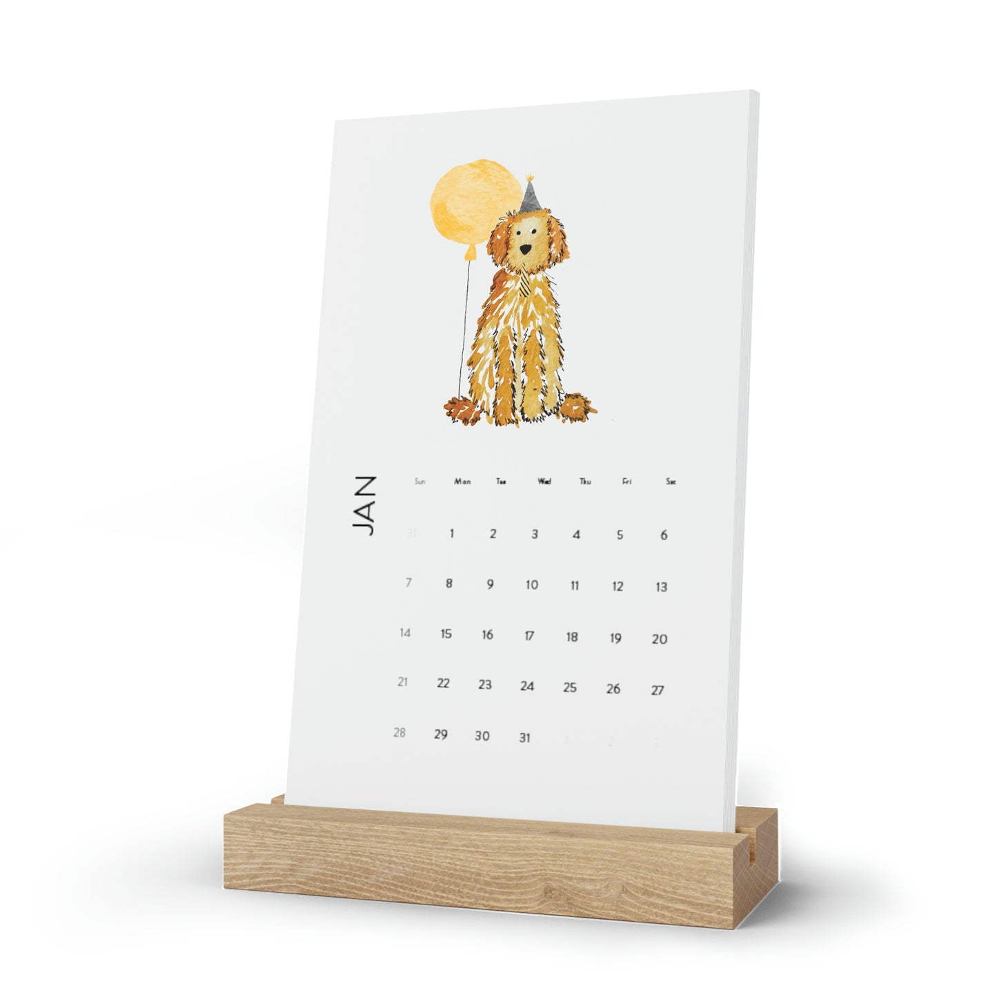 Apricot Doodle Calendar (2024)