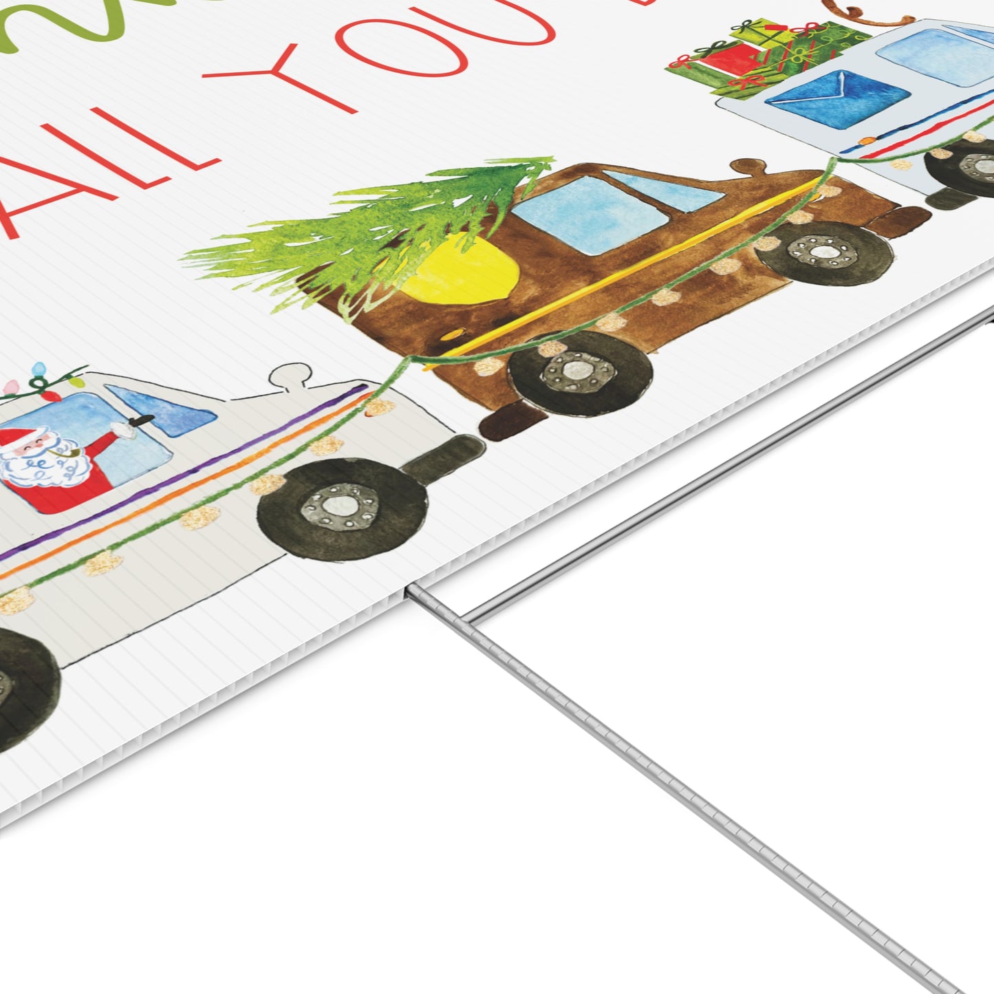 Christmas Delivery Driver Thank You Yard Sign
