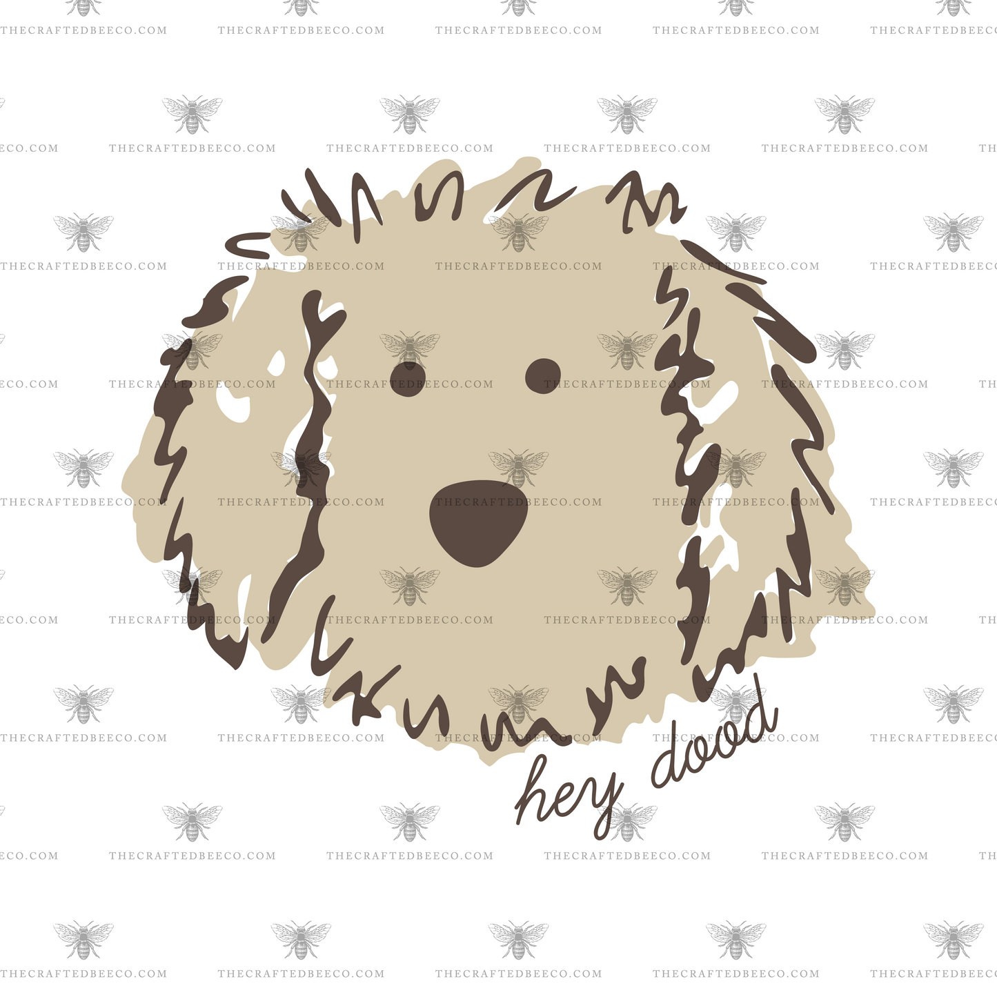 Hey Dood Cream Doodle Comfort Color Sweatshirt