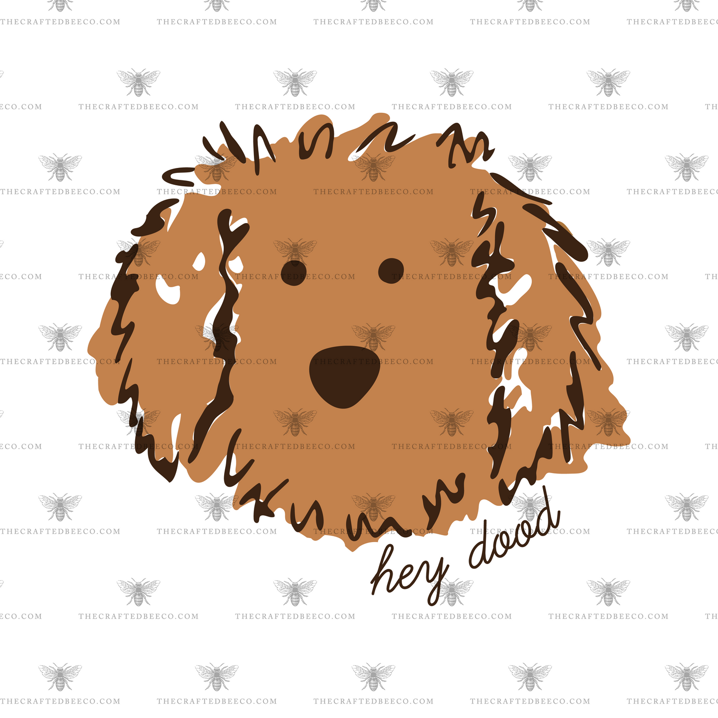 Hey Dood Apricot Doodle Comfort Color Sweatshirt