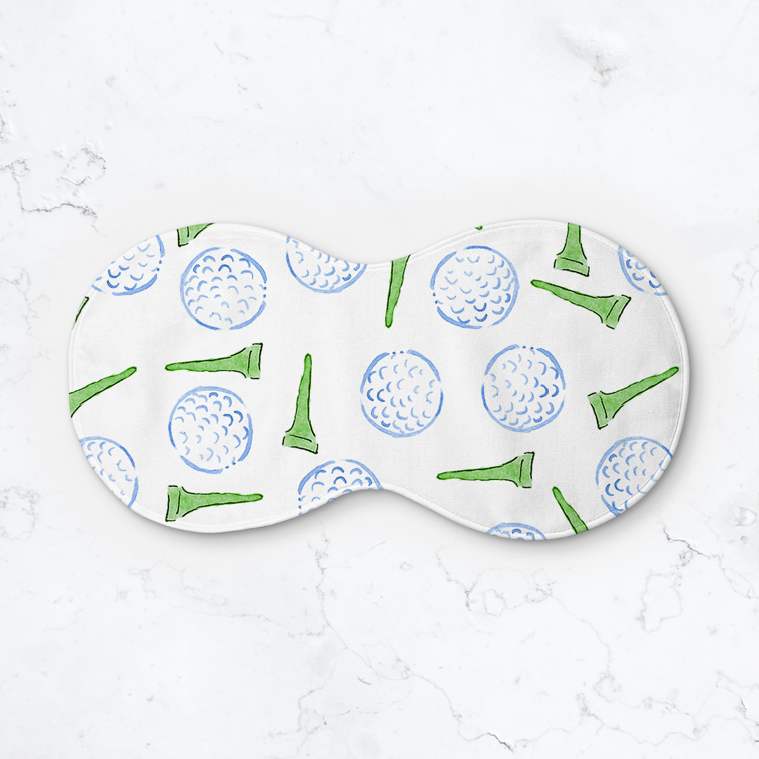 Golf Tee Pattern Peanut Burp Cloth