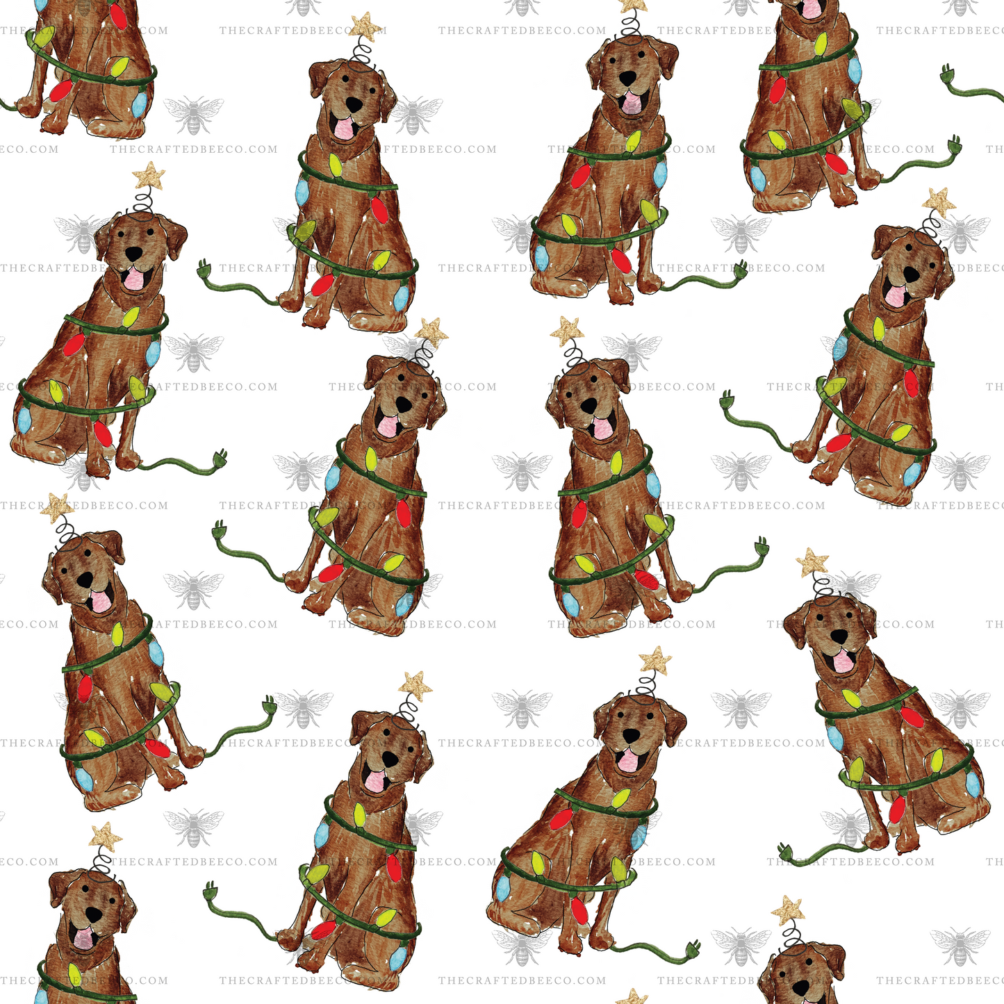 Festive Christmas Chocolate Lab Stocking | Christmas Dog Stockings, Stockings for Dogs