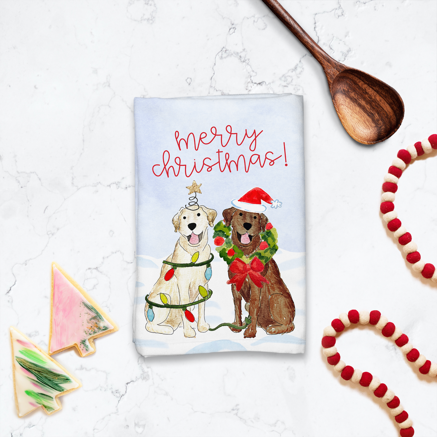 Festive Christmas Mix and Match Pet Hostess Towel