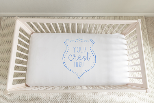 *Custom Crest Add On* Fitted Crib Sheet
