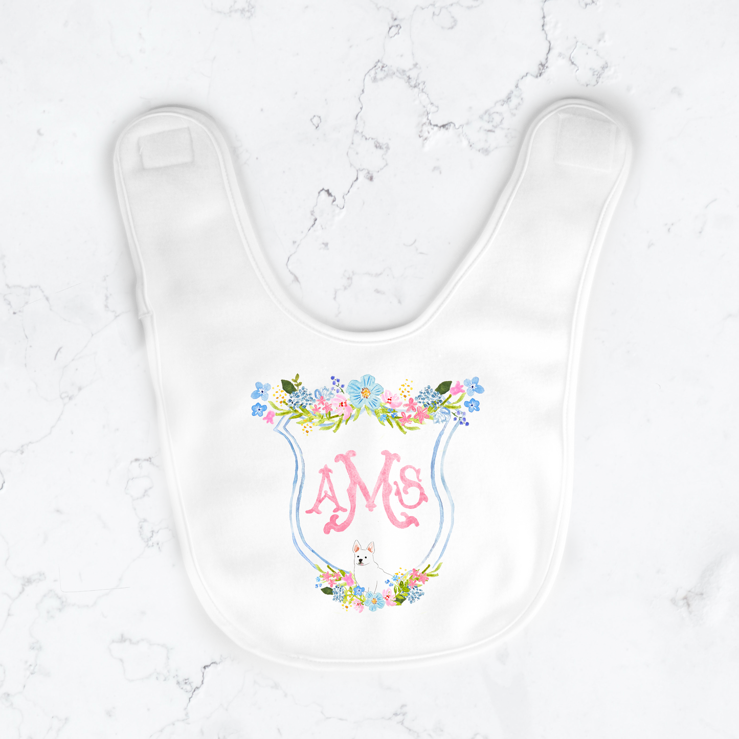 *Custom Crest Add On* Baby Bib