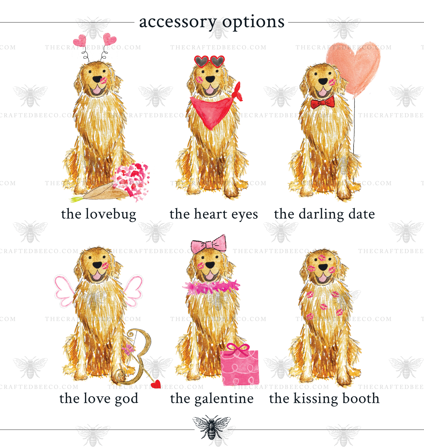 Lovey Valentines Day Mix and Match Pet Sweatshirt