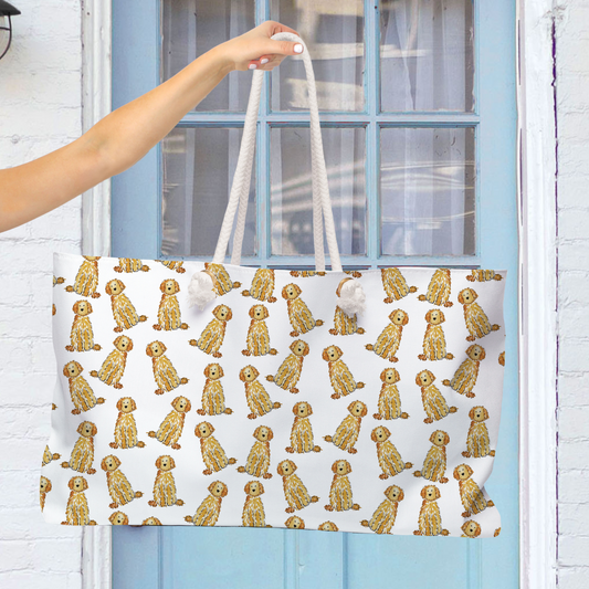 Apricot Doodle Weekender Bag