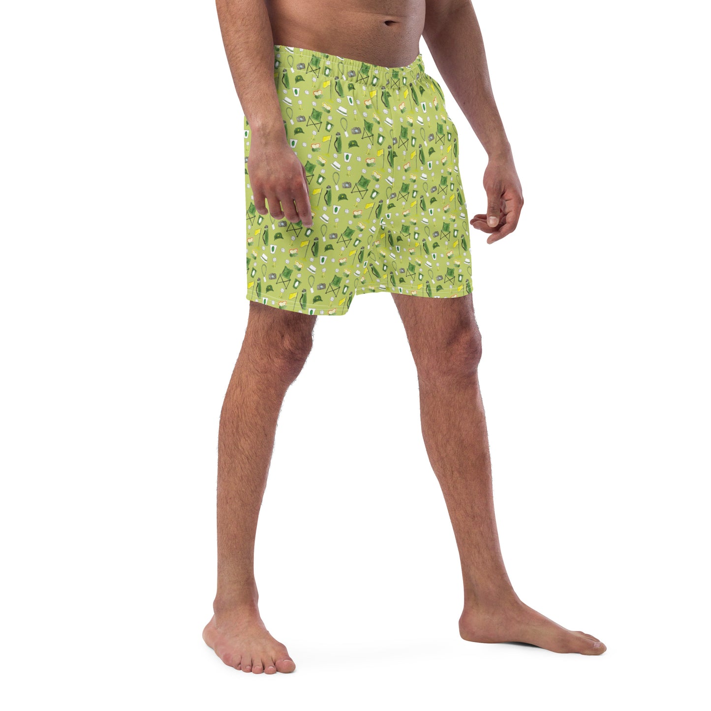 Golf Patron Pattern Swim Shorts | Golf Swim Trunks