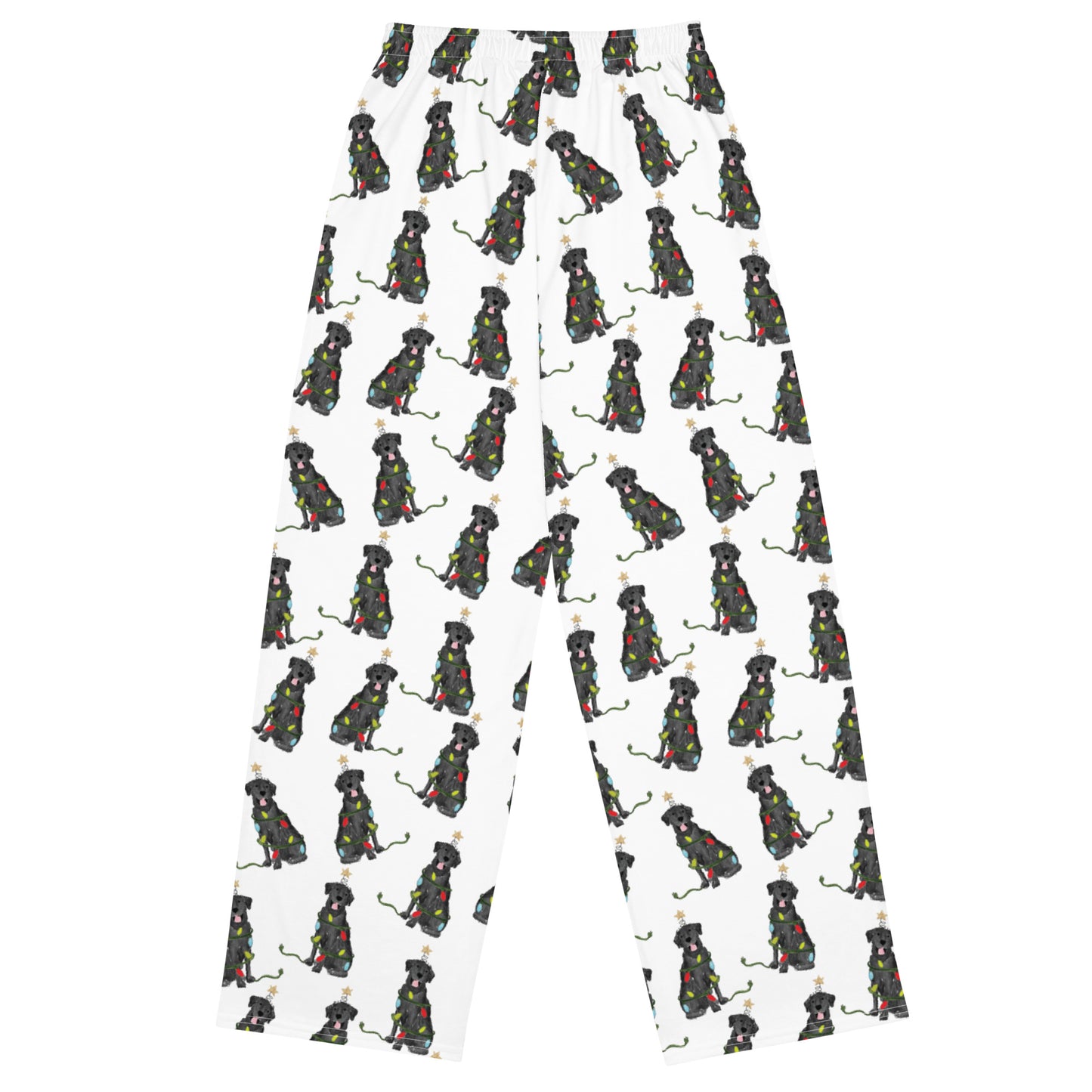 Festive Christmas Black Lab Pajama Pants