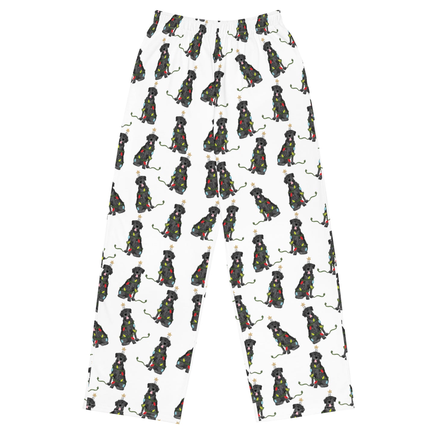 Festive Christmas Black Lab Pajama Pants
