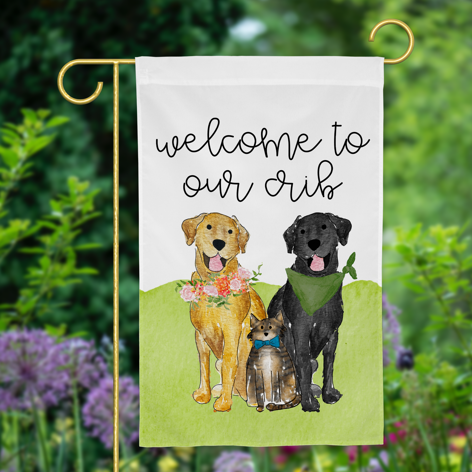 dog flags, dog garden flag, personalized dog garden flags, golden retriever garden flag, custom dog garden flags, garden flags golden retriever, personalized dog flags, customized dog flags, corgi garden flag, black lab garden flag, black labrador garden flag, goldendoodle garden flag, shih tzu garden flag, dog flags for house, golden retriever house flags