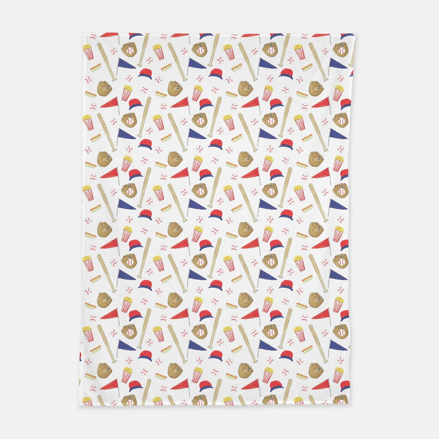 Baseball Ball Park Pattern Swaddle Blanket