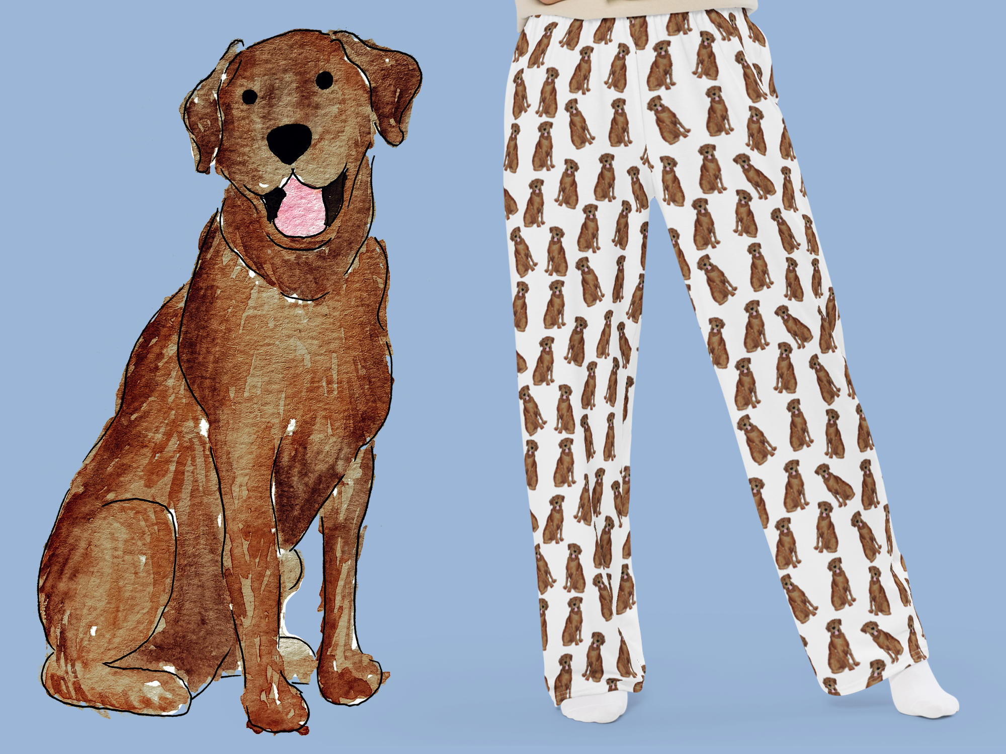 Chocolate Lab Pajama Pants Chocolate Lab Pajamas