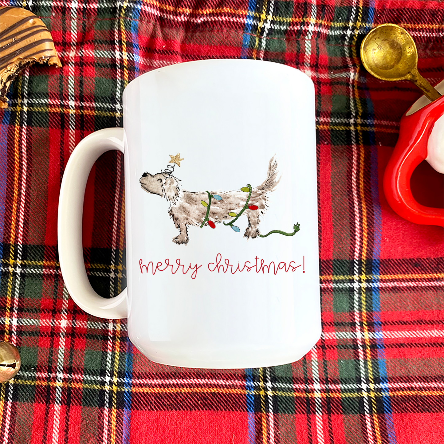 Festive Christmas Dachshund Mug