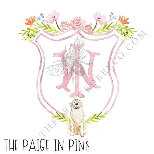 The Paige in Pink Semi-Custom Crest Digital Files