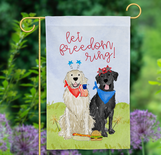 dog garden flags, fourth of july garden flags