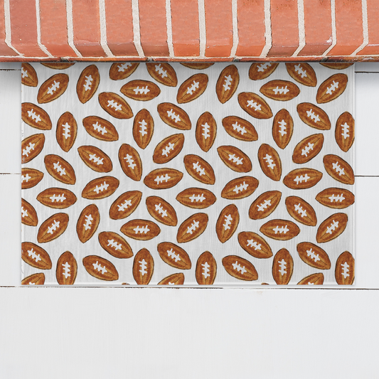Football Pattern Welcome Mat