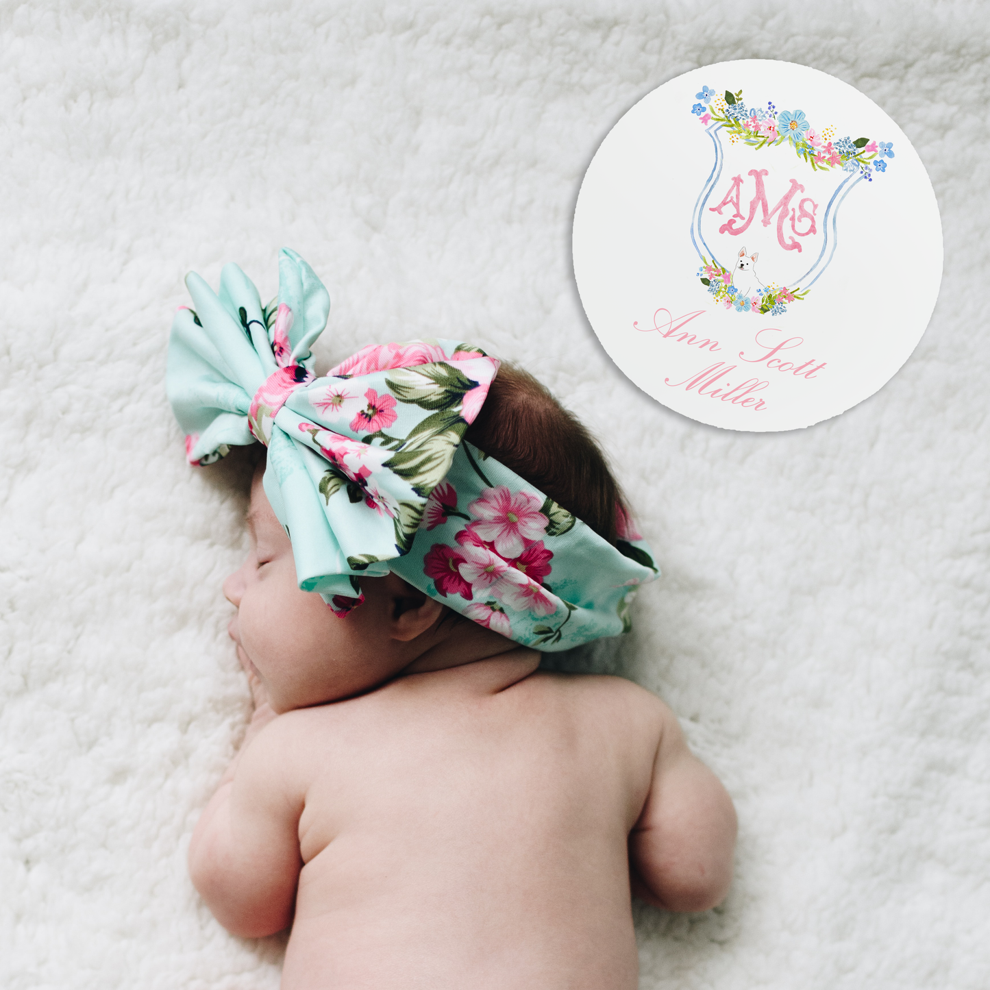 *Custom Crest Add On* 6 inch Baby Name Wood Sign