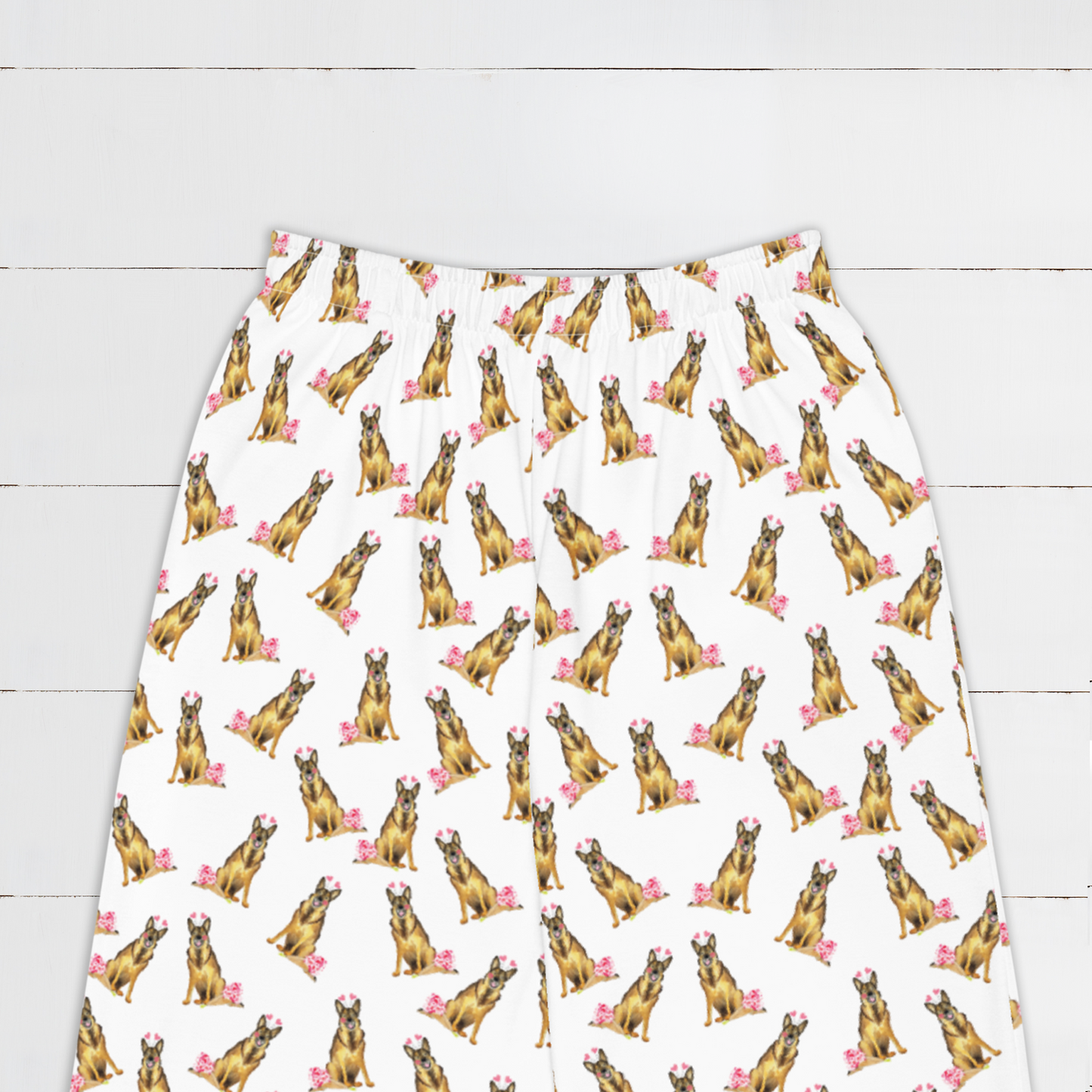 Lovey Valentines German Shepherd Pajama Pants
