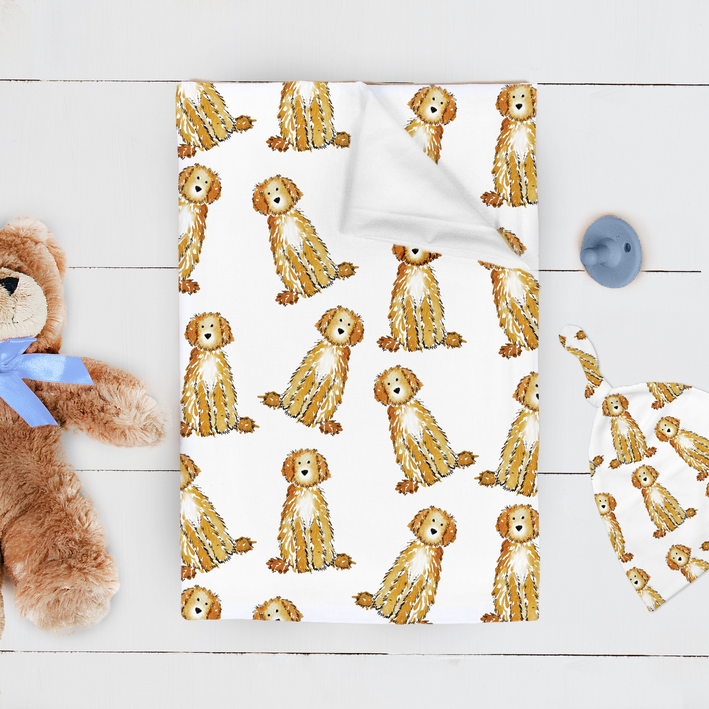 golden doodle baby blanket