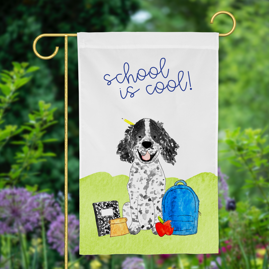 Smarty Pants Brown Spaniel Garden Flag