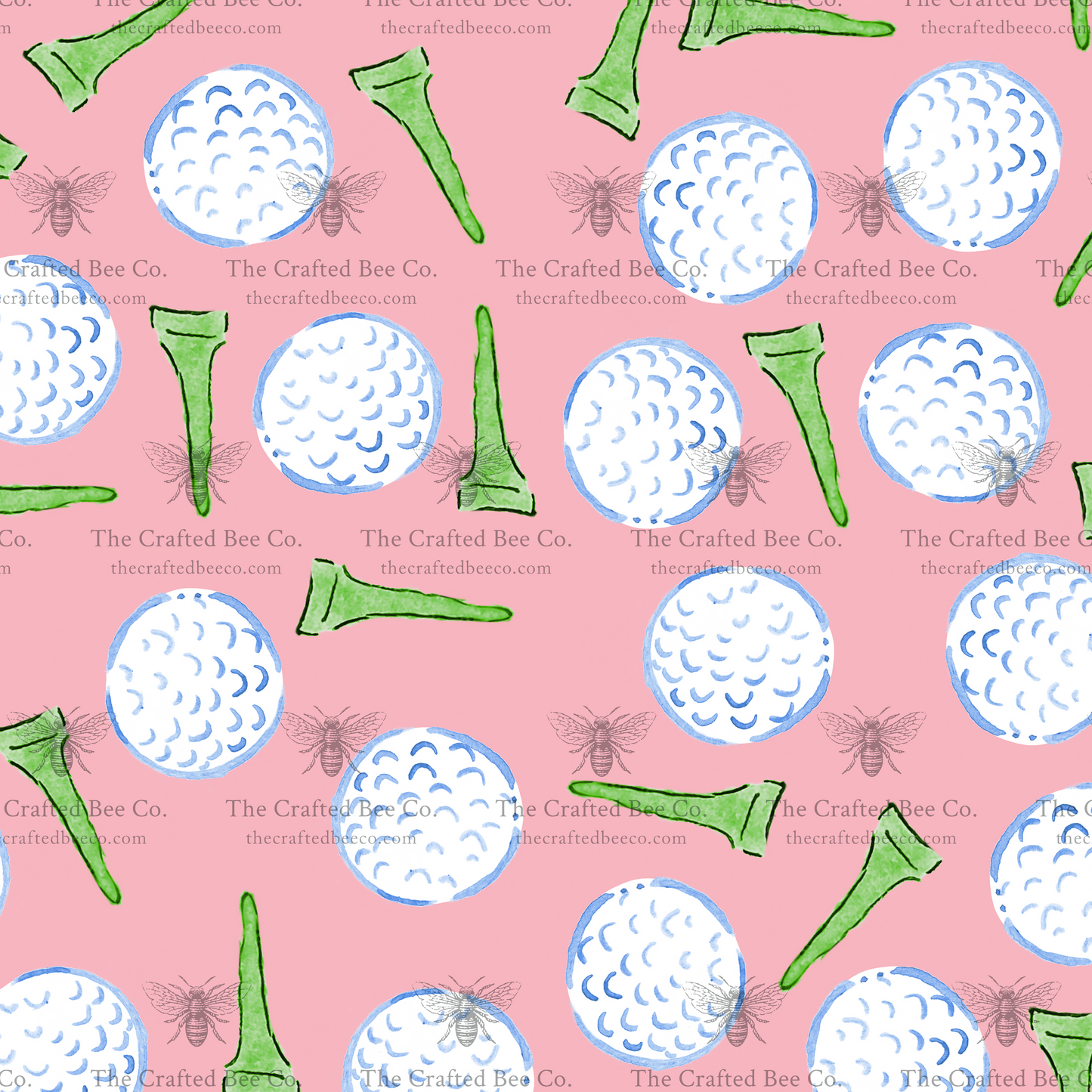 Golf Tee Pajama Pants - Pink