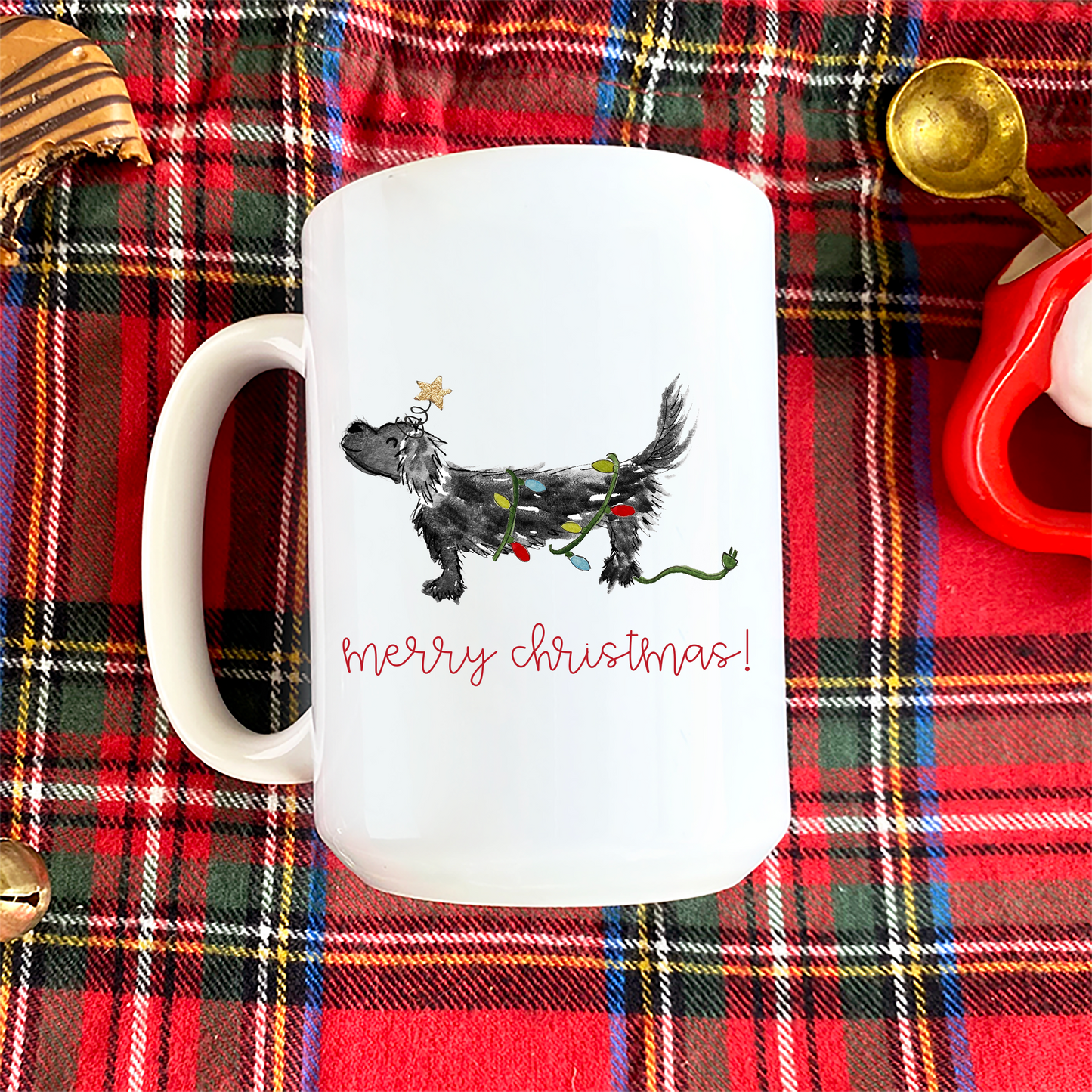 Festive Christmas Dachshund Mug