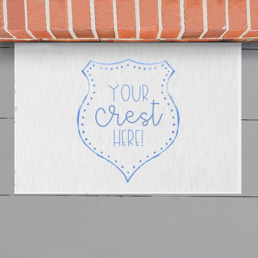 *Custom Crest Add On* Welcome Mat