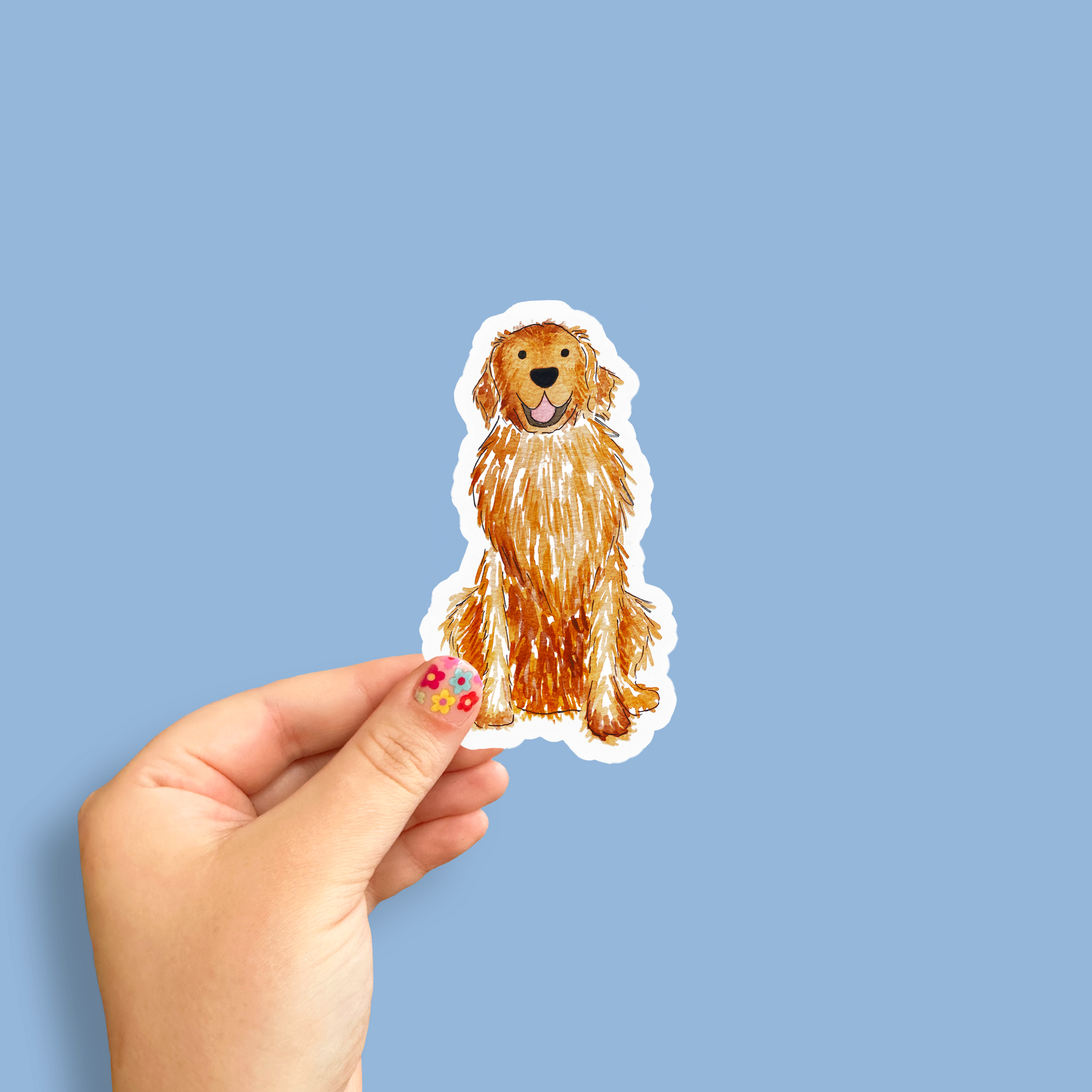 Golden Retriever Decal Sticker - 4"