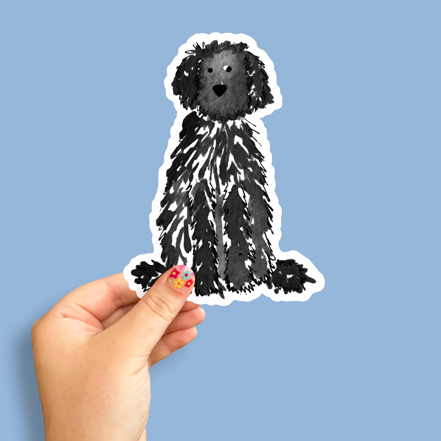Doodle Vinyl Sticker - 6" x 6"