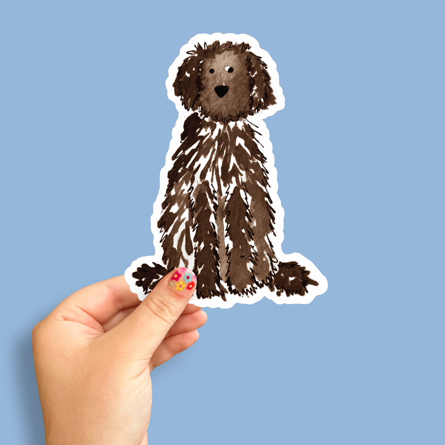 Doodle Vinyl Sticker - 6" x 6"