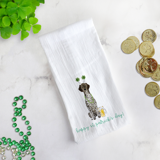 Lucky St. Patrick's Day GSP Tea Towel