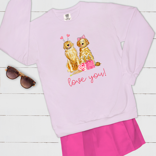 Lovey Valentines Day Mix and Match Pet Sweatshirt