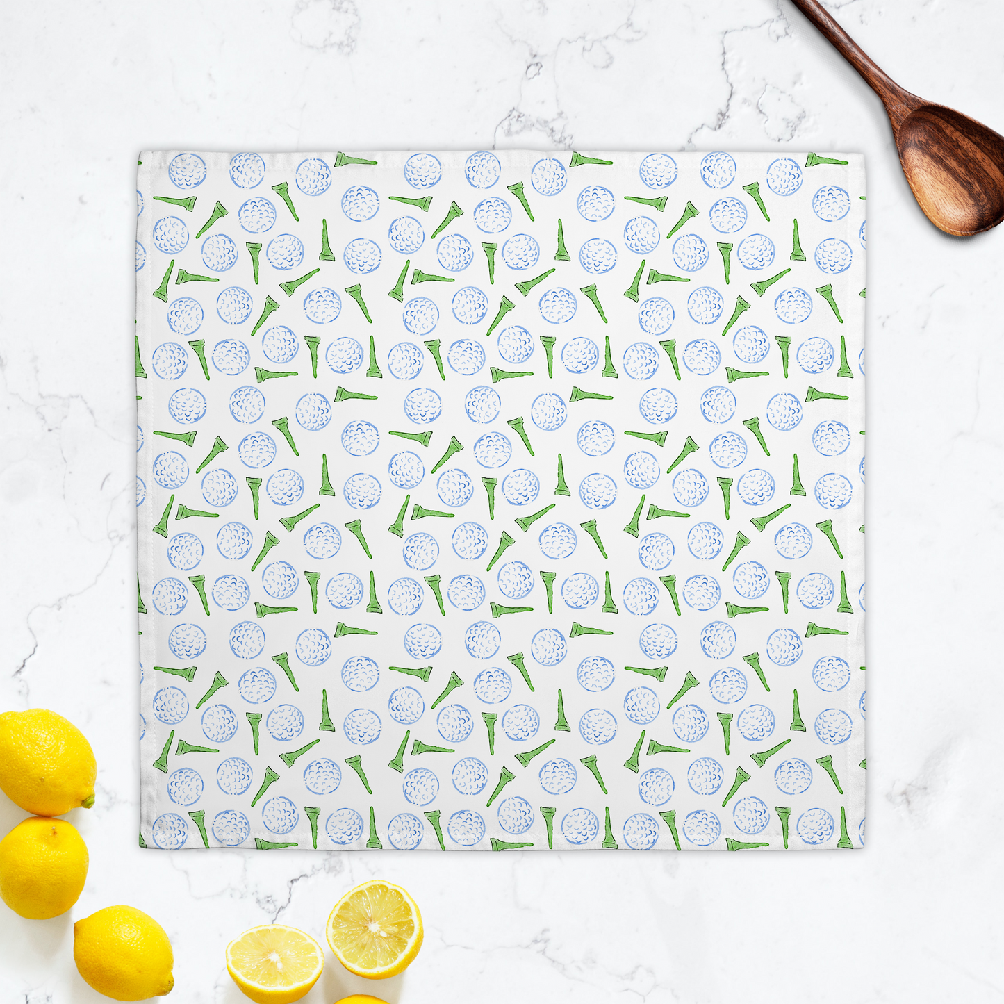 Golf Tee Pattern Hostess Towel