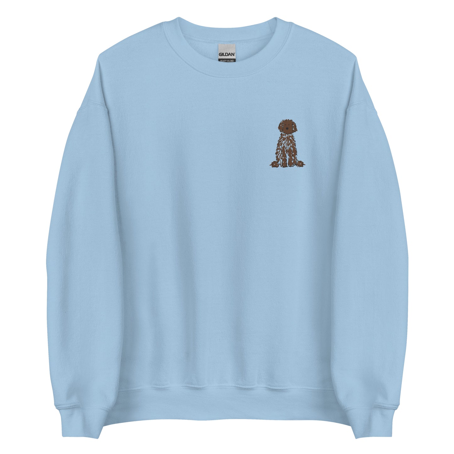 Embroidered Brown Doodle Sweatshirt
