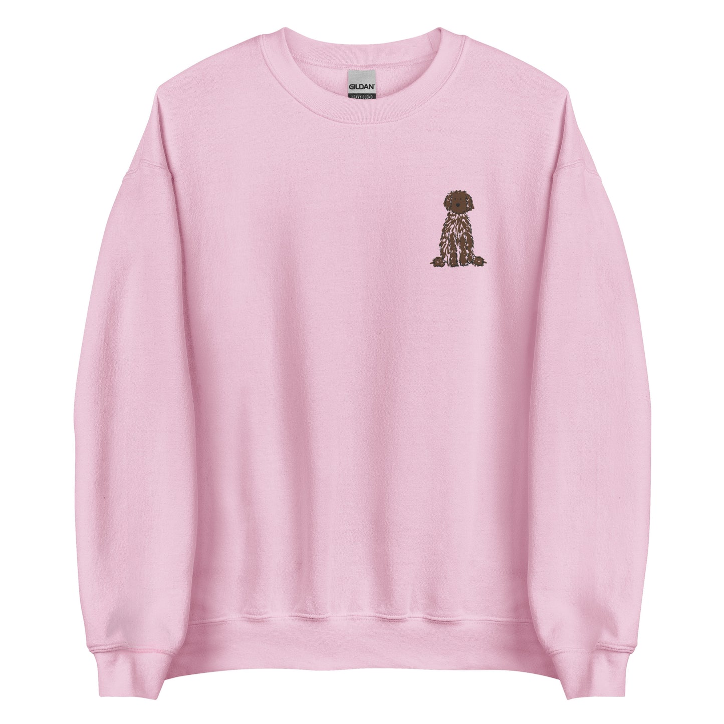 Embroidered Brown Doodle Sweatshirt